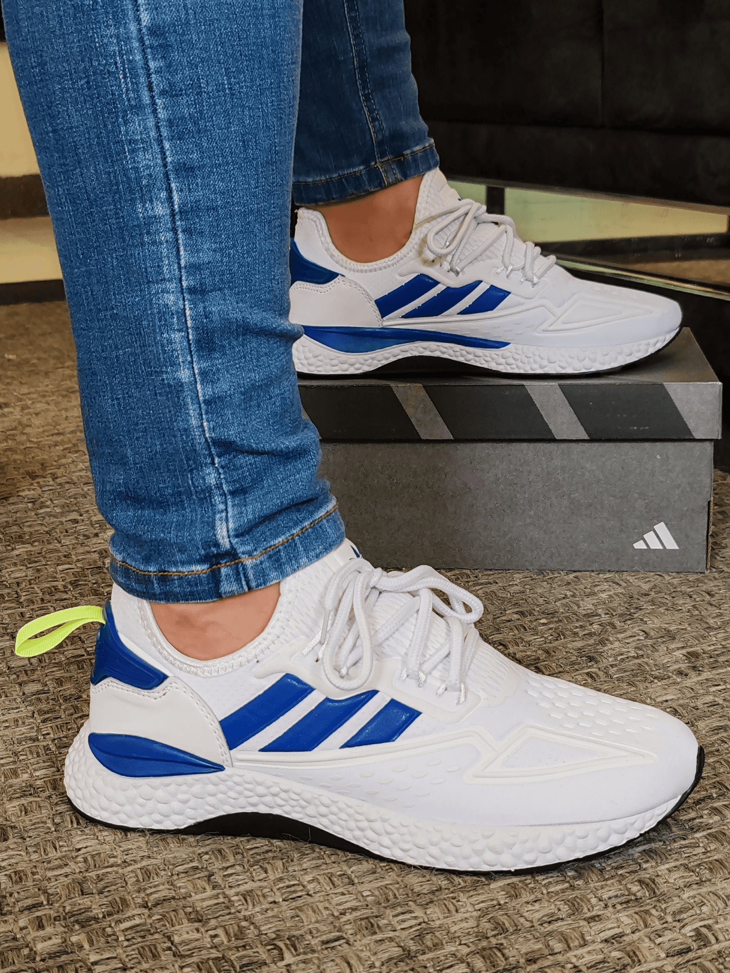 TENIS ADI ZX - BLANCO AZUL